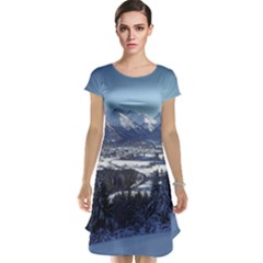Snowy Mountains Cap Sleeve Nightdresses by trendistuff