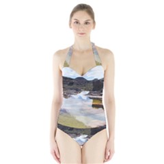 MOUNT RORAIMA 1 Women s Halter One Piece Swimsuit