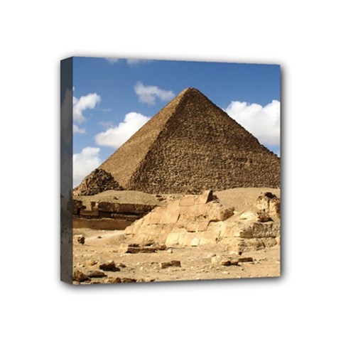 Pyramid Giza Mini Canvas 4  X 4  by trendistuff