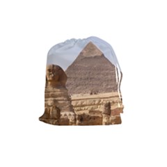 Pyramid Egypt Drawstring Pouches (medium)  by trendistuff