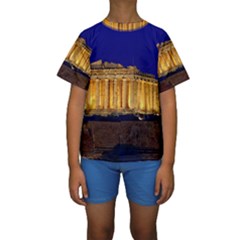 Parthenon 2 Kid s Short Sleeve Swimwear by trendistuff