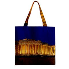 Parthenon 2 Zipper Grocery Tote Bags by trendistuff