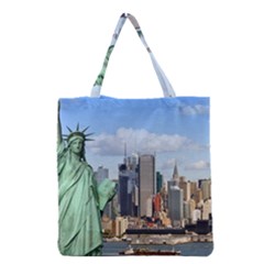 Ny Liberty 1 Grocery Tote Bags by trendistuff