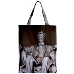 Lincoln Memorial Zipper Classic Tote Bags