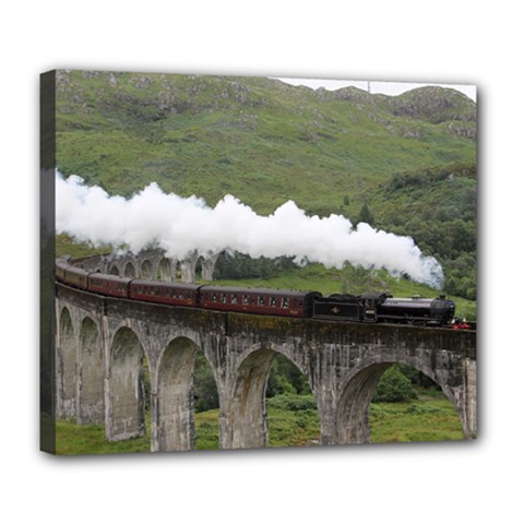 Glenfinnan Viaduct 1 Deluxe Canvas 24  X 20   by trendistuff