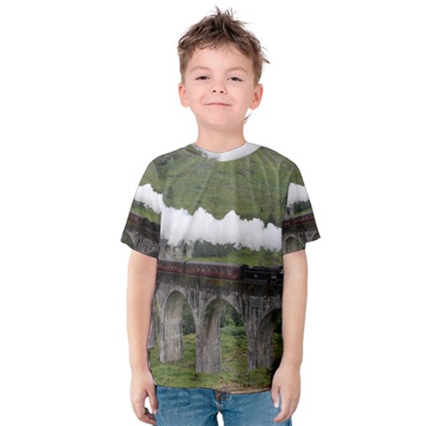 Glenfinnan Viaduct 1 Kid s Cotton Tee by trendistuff