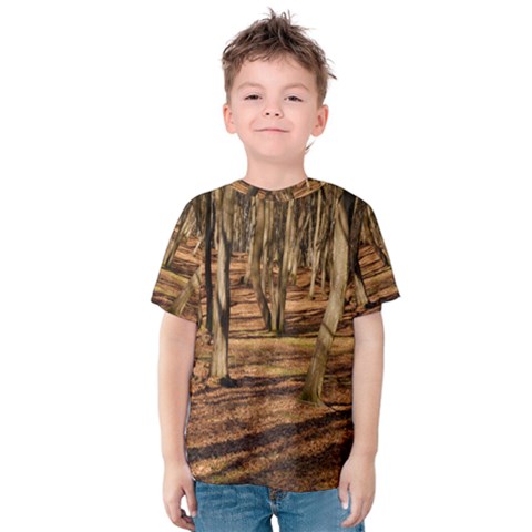 Wood Shadows Kid s Cotton Tee by trendistuff