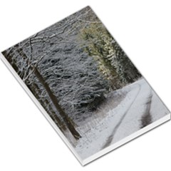 Snow On Road Large Memo Pads