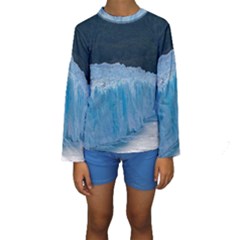 Perito Moreno Glacier Kid s Long Sleeve Swimwear by trendistuff