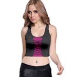 medieval / gothic corsage Racer Back Crop Tops