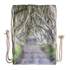 Dark Hedges, Ireland Drawstring Bag (large) by trendistuff