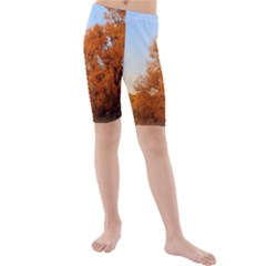 Beautiful Autumn Day Kid s Mid Length Swim Shorts by trendistuff