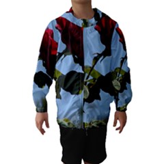 Red Rose 2 Hooded Wind Breaker (kids) by trendistuff