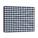 Navy And White Scallop Repeat Pattern Canvas 10  x 8  View1