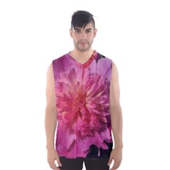 Paeonia Coral Men s Basketball Tank Top by trendistuff