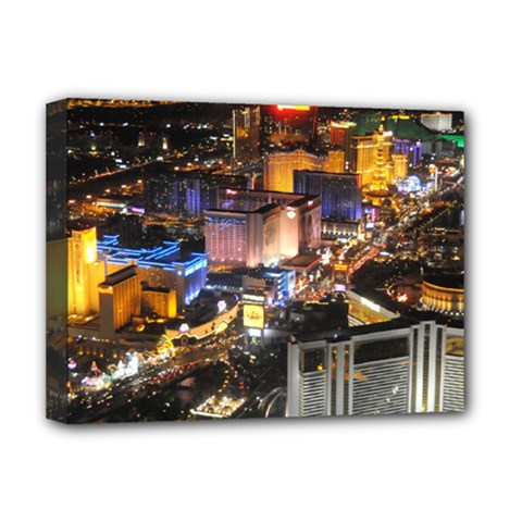 Las Vegas 1 Deluxe Canvas 16  X 12   by trendistuff