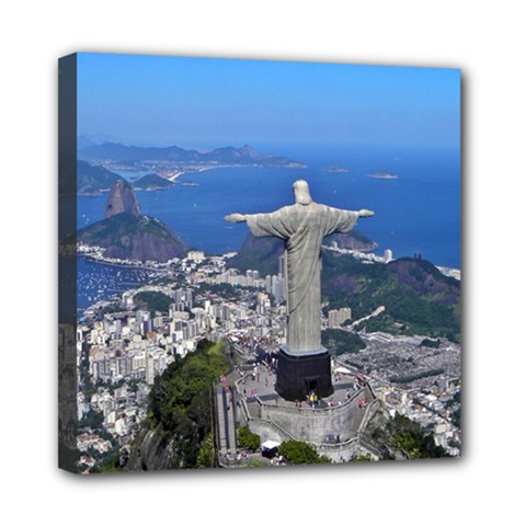 Christ On Corcovado Mini Canvas 8  X 8  by trendistuff