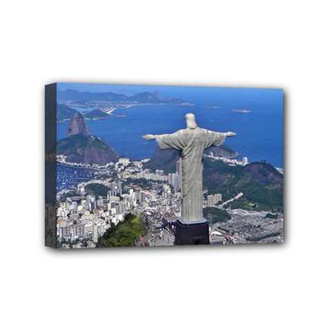 Christ On Corcovado Mini Canvas 6  X 4  by trendistuff