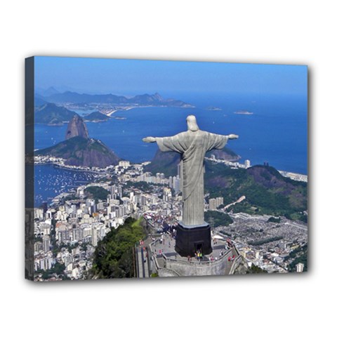 Christ On Corcovado Canvas 16  X 12  by trendistuff