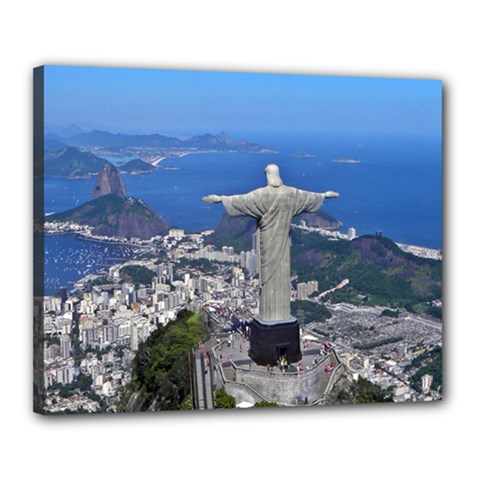 Christ On Corcovado Canvas 20  X 16  by trendistuff