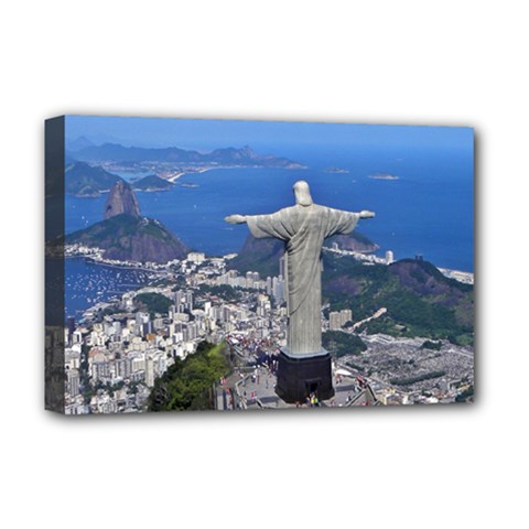 Christ On Corcovado Deluxe Canvas 18  X 12   by trendistuff