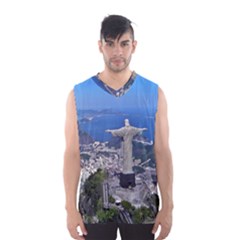 Christ On Corcovado Men s Basketball Tank Top by trendistuff