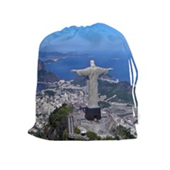 Christ On Corcovado Drawstring Pouches (extra Large) by trendistuff