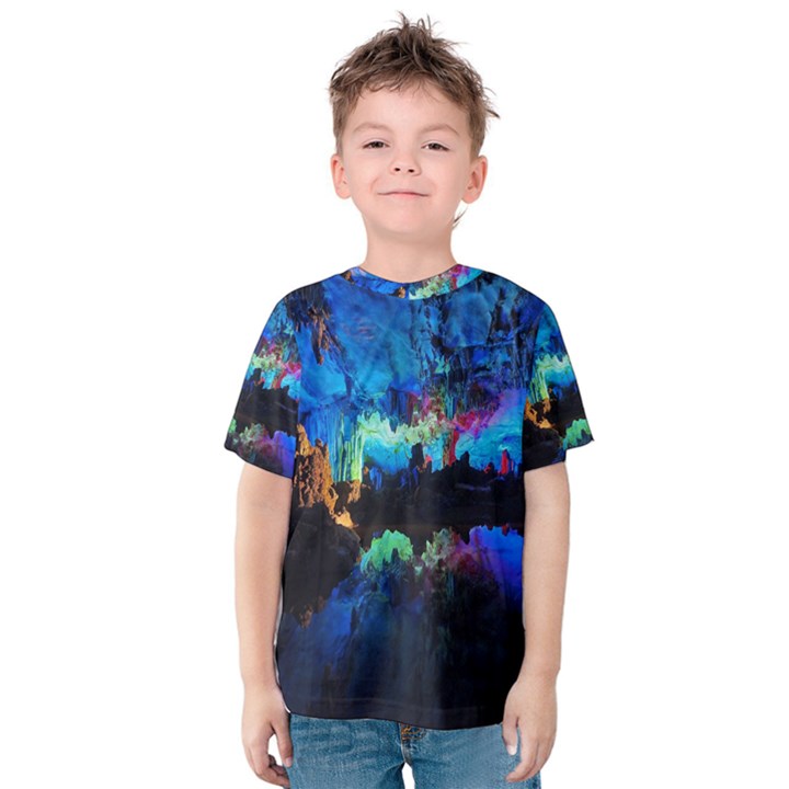 REED FLUTE CAVES 2 Kid s Cotton Tee