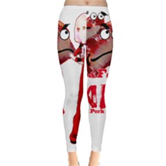 Michael Andrew Law s Mal Girl & Mr Bbq Pork Winter Leggings  by michaelandrewlaw