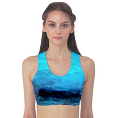 Mendenhall Ice Caves 3 Sports Bra by trendistuff