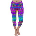 Peace And Groovy Capri Winter Leggings 