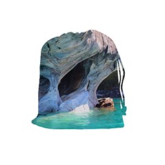 Marble Caves 2 Drawstring Pouches (large)  by trendistuff