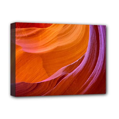 Antelope Canyon 2m Deluxe Canvas 16  X 12   by trendistuff