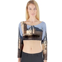 Segovia Castle Long Sleeve Crop Top by trendistuff