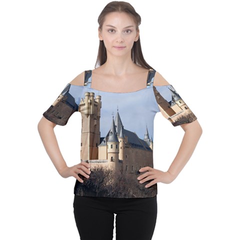 Segovia Castle Women s Cutout Shoulder Tee by trendistuff