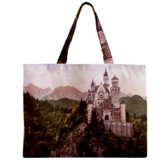 Neuschwanstein Castle Zipper Tiny Tote Bags by trendistuff