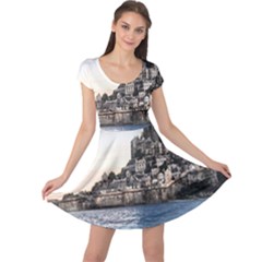 Le Mont St Michel 2 Cap Sleeve Dresses