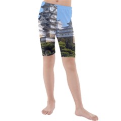 Himeji Castle Kid s Mid Length Swim Shorts by trendistuff