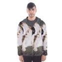 CALICO CAT AND WHITE KITTY Hooded Wind Breaker (Men) View1