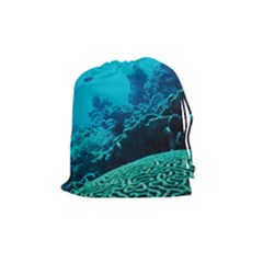 Coral Reefs 2 Drawstring Pouches (medium)  by trendistuff