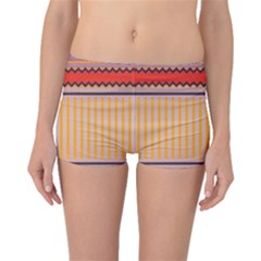 Stripes And Chevrons Boyleg Bikini Bottoms by LalyLauraFLM