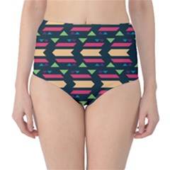 Triangles And Other Shapes High-waist Bikini Bottoms