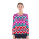 Waves pattern Women Long Sleeve T-shirt View1