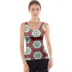 Hexagons Pattern Tank Top by LalyLauraFLM