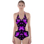 Pretty flowers Cut-Out One Piece Swimsuit