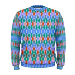 Pastel Rhombus Pattern Men s Sweatshirt by LalyLauraFLM