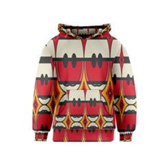 Rhombus Ovals And Stripes Kid s Pullover Hoodie