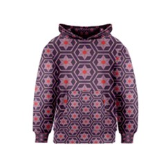 Flowers And Honeycomb Pattern Kid s Pullover Hoodie