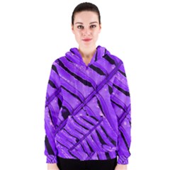 Purple Fern Women s Zipper Hoodie