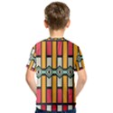Rhombus and stripes pattern Kid s Sport Mesh Tee View2